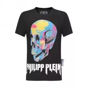 philipp plein t-shirt for hommes casual style qp8323 skull